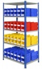 Shelving Bay with 96 Rhino Tuff Bin30 Parts Storage Bins